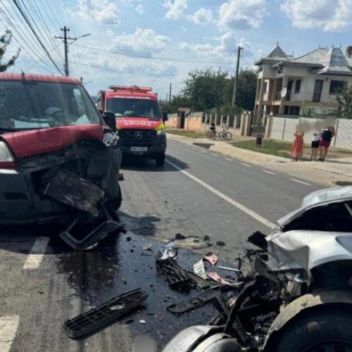 Accident rutier la Salcea: doi răniți și trafic blocat după ce un șofer a adormit la volan