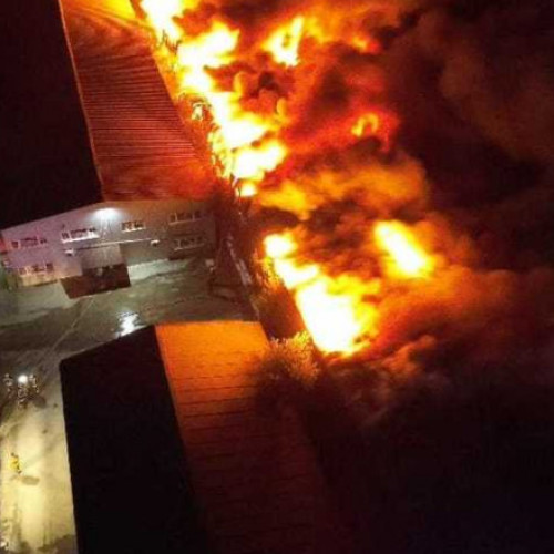 Incendiu devastator la un depozit din Afumați, în apropiere de București
