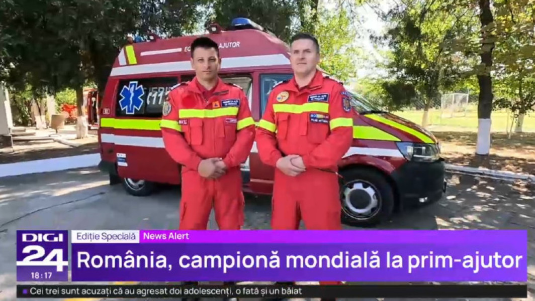 România câștigă Cupa Mondială la prim-ajutor cu o echipă de paramedici