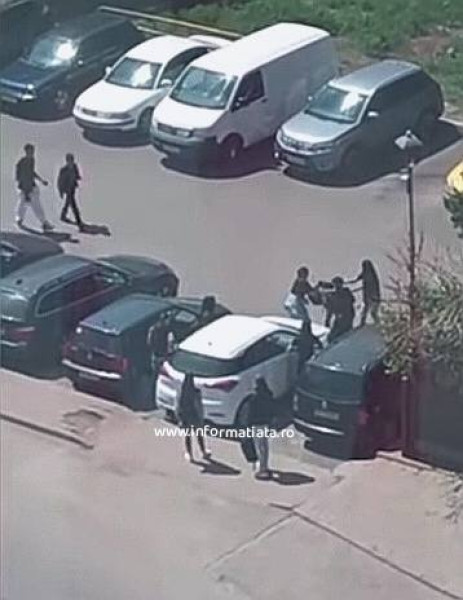 Bătaie în parcarea unui hypermarket din Suceava din cauza unor lucrări de construcții
