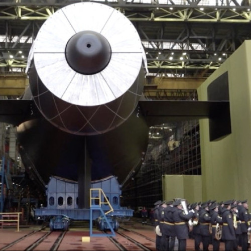 Rusia a lansat submarinul nuclear Habarovsk destinat transportului armelor Poseidon