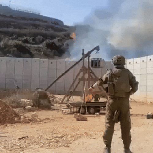Imagini neobișnuite cu armata israeliană folosind metode medievale
